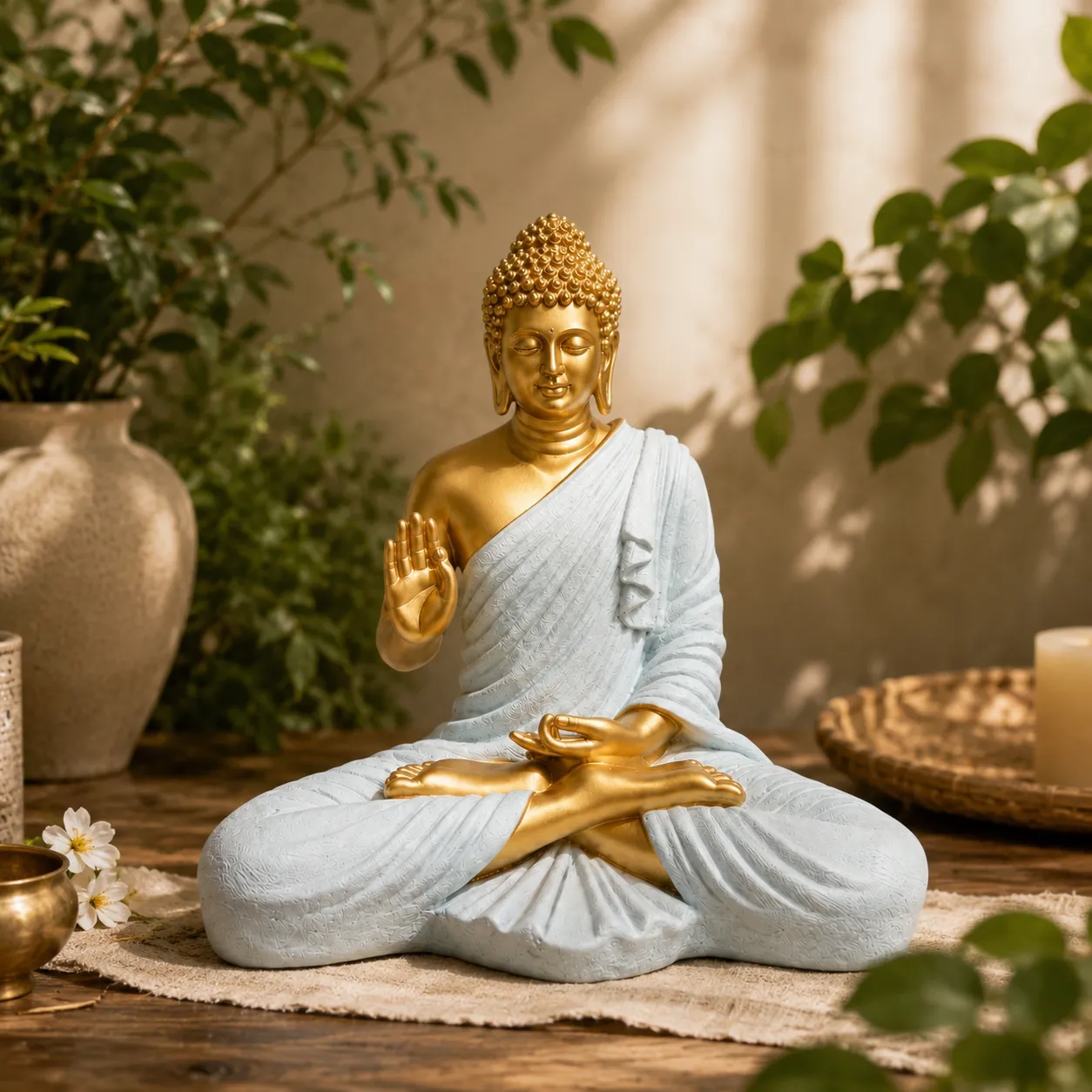 Polyresin Buddha Statue - view 1